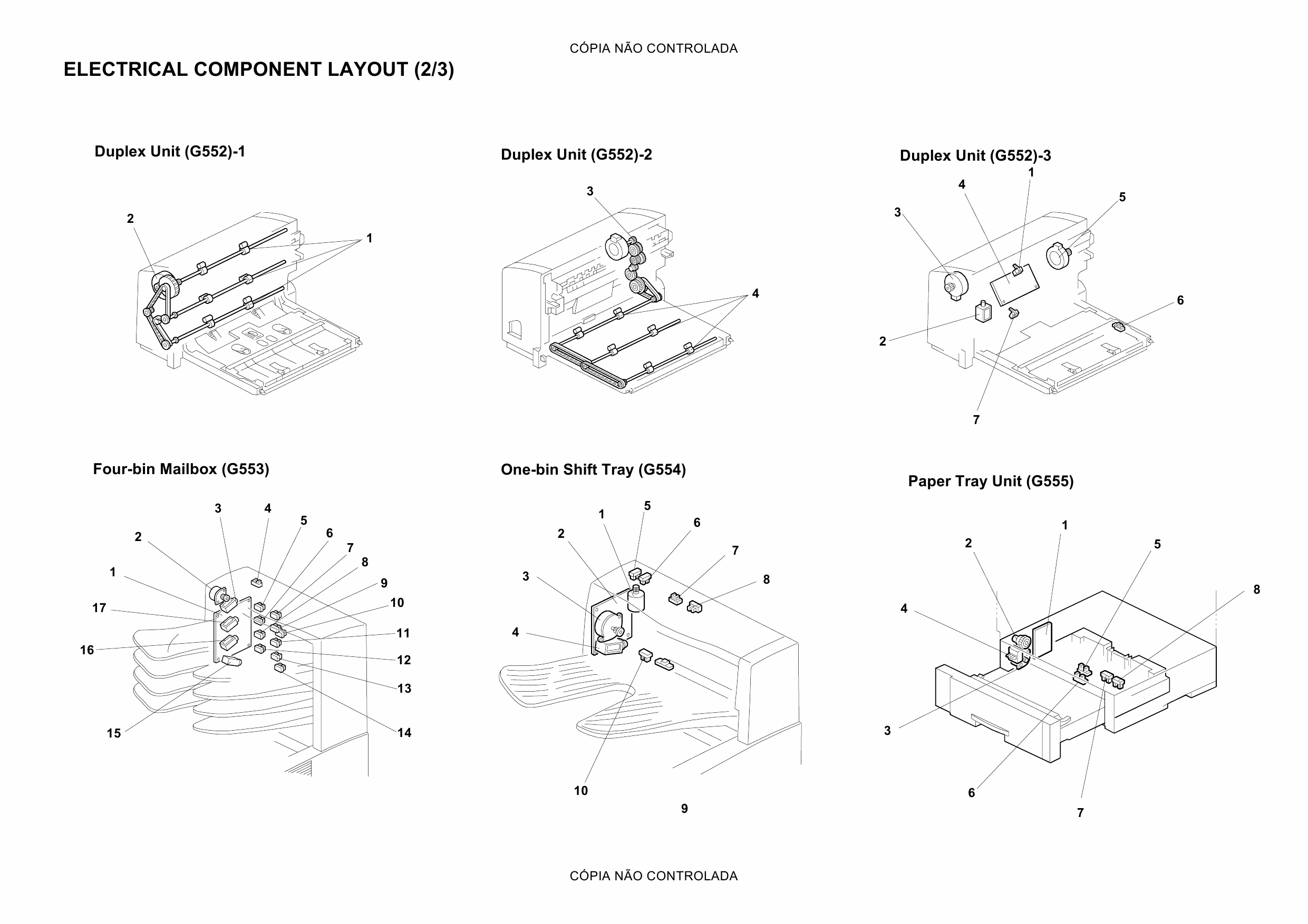 RICOH Aficio AP-2600 2600N 2610 2610N G056 G058 G073 G074 Circuit Diagram-3